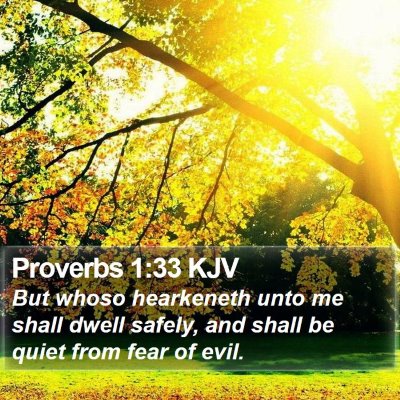 Proverbs 1:33 KJV Bible Verse Image