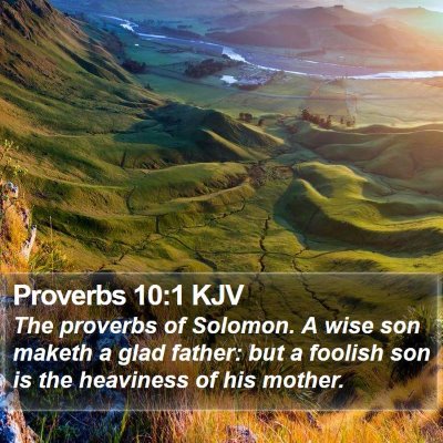 Proverbs 10:1 KJV Bible Verse Image