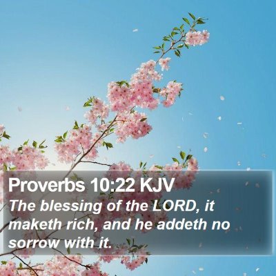 Proverbs 10:22 KJV Bible Verse Image