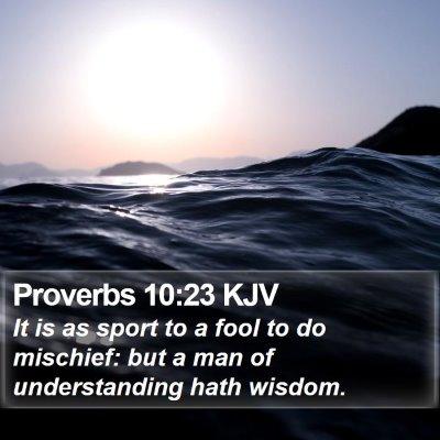 Proverbs 10:23 KJV Bible Verse Image