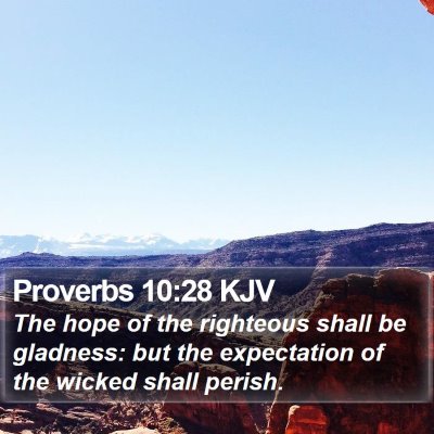 Proverbs 10:28 KJV Bible Verse Image
