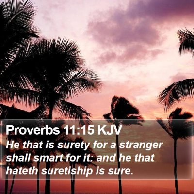 Proverbs 11:15 KJV Bible Verse Image