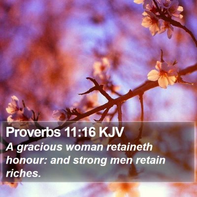 Proverbs 11:16 KJV Bible Verse Image