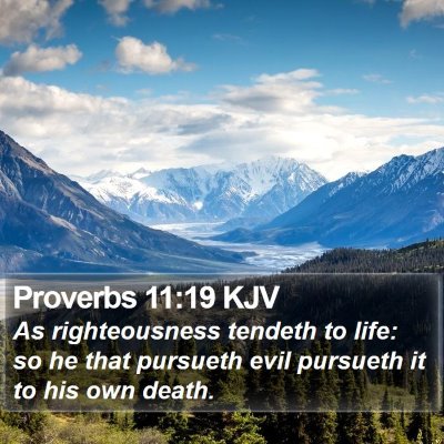 Proverbs 11:19 KJV Bible Verse Image