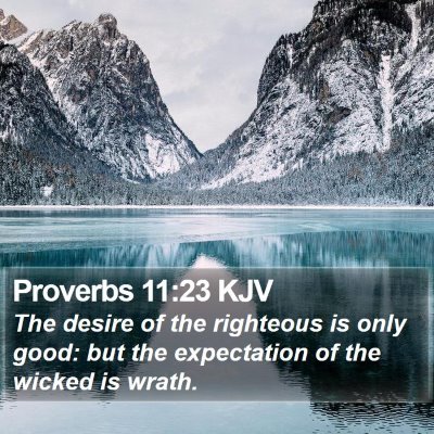 Proverbs 11:23 KJV Bible Verse Image
