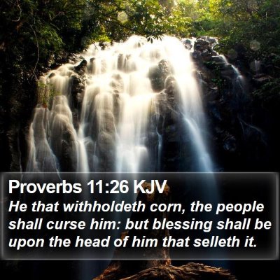 Proverbs 11:26 KJV Bible Verse Image