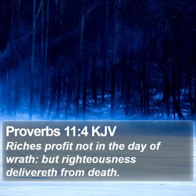 Proverbs 11:4 KJV Bible Verse Image
