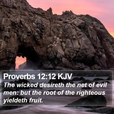 Proverbs 12:12 KJV Bible Verse Image