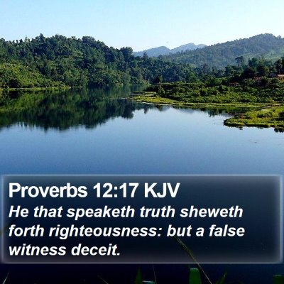 Proverbs 12:17 KJV Bible Verse Image