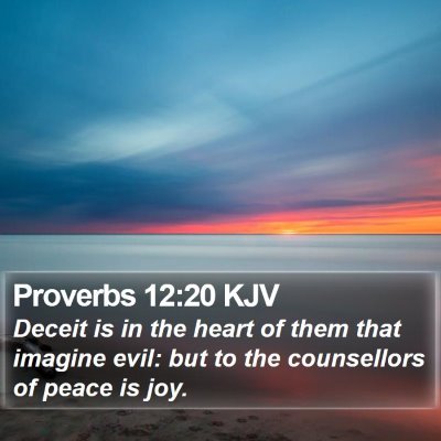 Proverbs 12:20 KJV Bible Verse Image