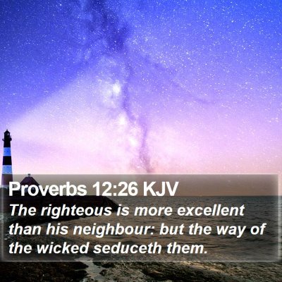 Proverbs 12:26 KJV Bible Verse Image