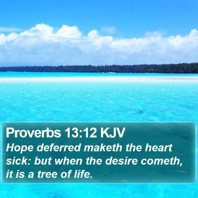 Proverbs 13:12 KJV Bible Verse Image