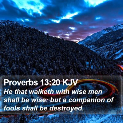 Proverbs 13:20 KJV Bible Verse Image