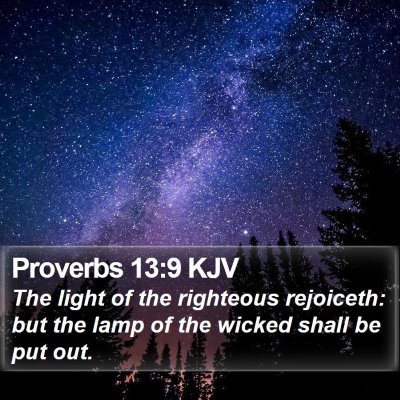 Proverbs 13:9 KJV Bible Verse Image