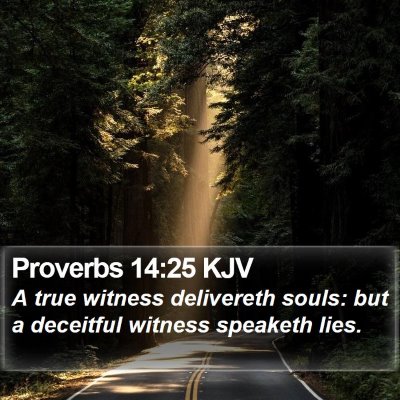Proverbs 14:25 KJV Bible Verse Image