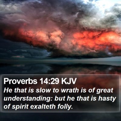 Proverbs 14:29 KJV Bible Verse Image
