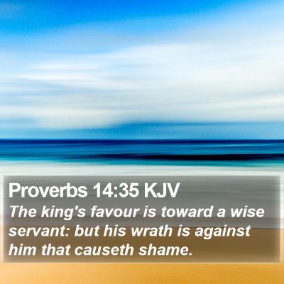 Proverbs 14:35 KJV Bible Verse Image