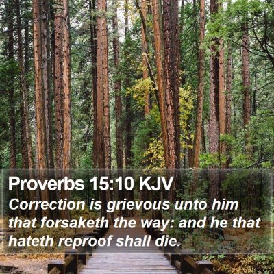 Proverbs 15:10 KJV Bible Verse Image