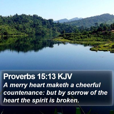 Proverbs 15:13 KJV Bible Verse Image