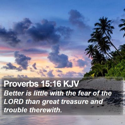 Proverbs 15:16 KJV Bible Verse Image