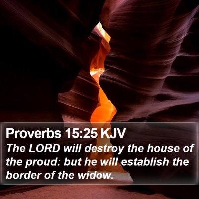 Proverbs 15:25 KJV Bible Verse Image