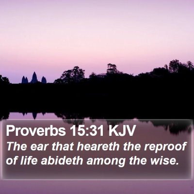 Proverbs 15:31 KJV Bible Verse Image