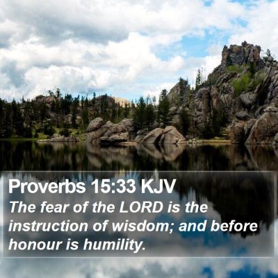 Proverbs 15:33 KJV Bible Verse Image