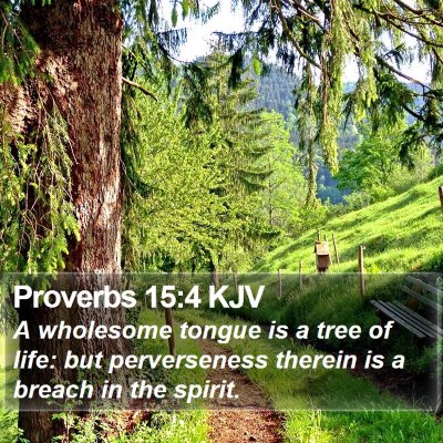 Proverbs 15:4 KJV Bible Verse Image