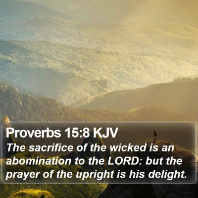 Proverbs 15:8 KJV Bible Verse Image