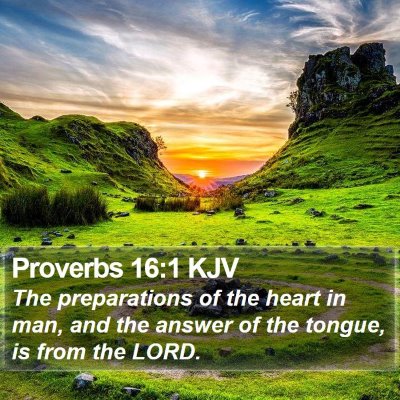 Proverbs 16:1 KJV Bible Verse Image