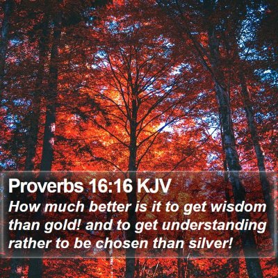 Proverbs 16:16 KJV Bible Verse Image