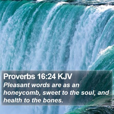 Proverbs 16:24 KJV Bible Verse Image