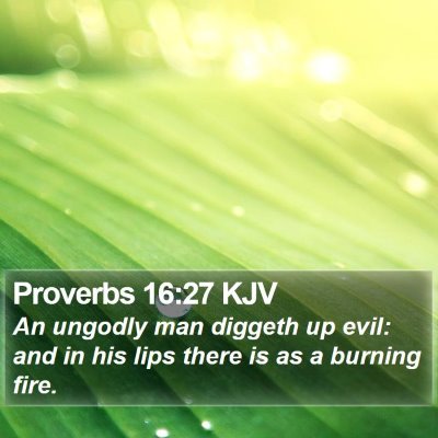 Proverbs 16:27 KJV Bible Verse Image