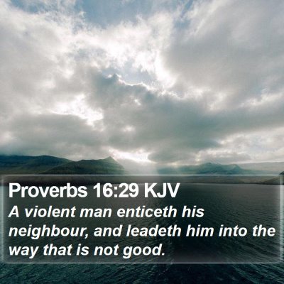 Proverbs 16:29 KJV Bible Verse Image