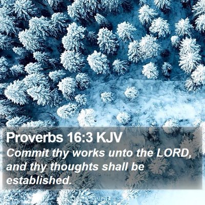 Proverbs 16:3 KJV Bible Verse Image