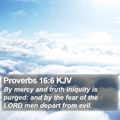 Proverbs 16:6 KJV Bible Verse Image
