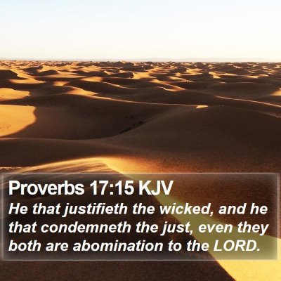 Proverbs 17:15 KJV Bible Verse Image