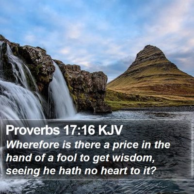 Proverbs 17:16 KJV Bible Verse Image