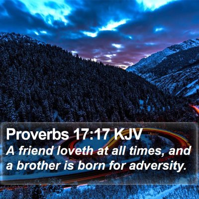 Proverbs 17:17 KJV Bible Verse Image