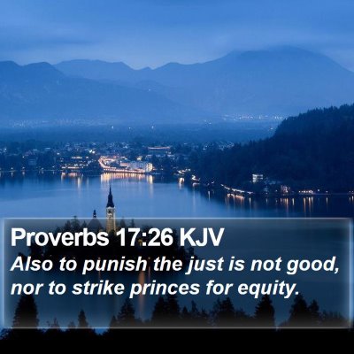 Proverbs 17:26 KJV Bible Verse Image