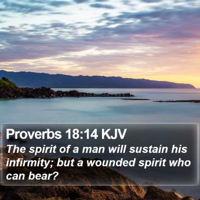Proverbs 18:14 KJV Bible Verse Image
