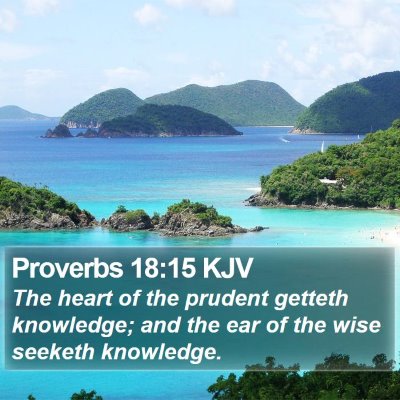Proverbs 18:15 KJV Bible Verse Image