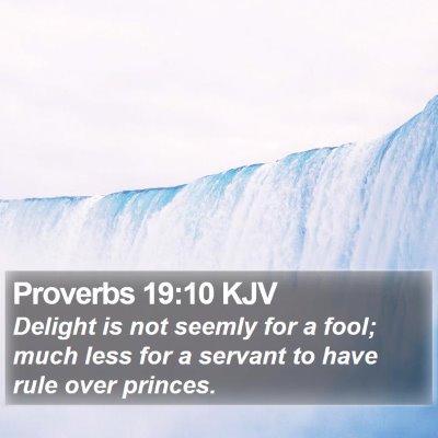 Proverbs 19:10 KJV Bible Verse Image