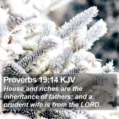 Proverbs 19:14 KJV Bible Verse Image