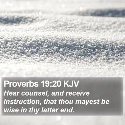 Proverbs 19:20 KJV Bible Verse Image