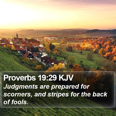 Proverbs 19:29 KJV Bible Verse Image