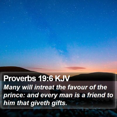 Proverbs 19:6 KJV Bible Verse Image