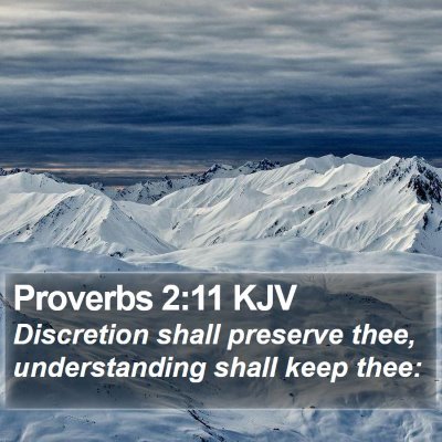 Proverbs 2:11 KJV Bible Verse Image