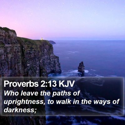 Proverbs 2:13 KJV Bible Verse Image