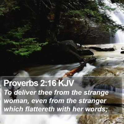Proverbs 2:16 KJV Bible Verse Image